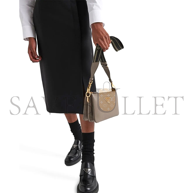 Pra*a leather shoulder bag 1bh194 (23*13.5*6cm)